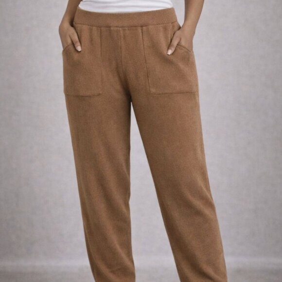 Zara Knit Joggers Tan Size M - Picture 2 of 2